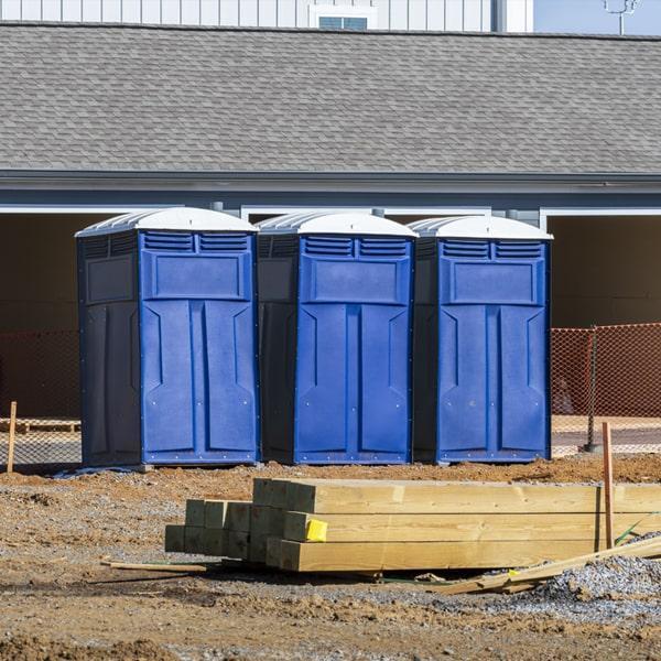 Heavy-duty construction site porta potty in Reidsville, North Carolina